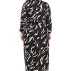 Women's Long Sleeve Midi Wrap Dress