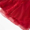 Women Long Solid Party Dress V-Neck Long Sleeve Mesh Dress Embroidery Elastic-Waist Dresses