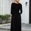 Women's Summer Short Sleeve Dresses Casual T-Shirt Flowy Tunic Ladies Beach Sundress