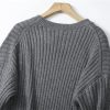 Women's Long Sleeve Knit Dress Belt Trim Ethereal Chic Fall Winter Warm Casual Midi Dress