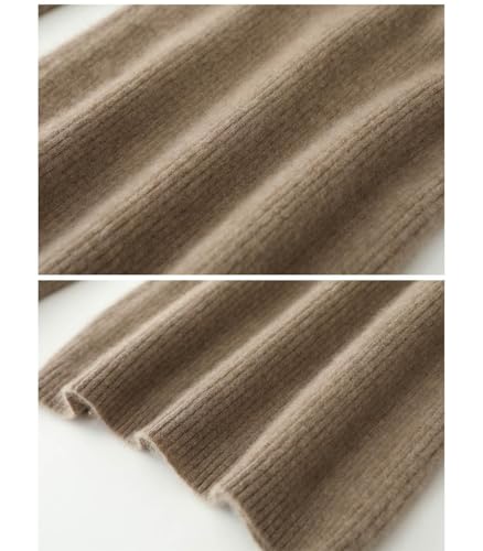 - Wool Sweater Dress Women's Trumpet Sleeve Slim Tight Knitted V Neck Pullover Fall Winter Mid-Long Tops