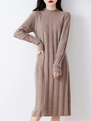 Women's Fall/Winter Wool Knitted Cheongsam Long-Sleeved Dress Elegant and Effortless