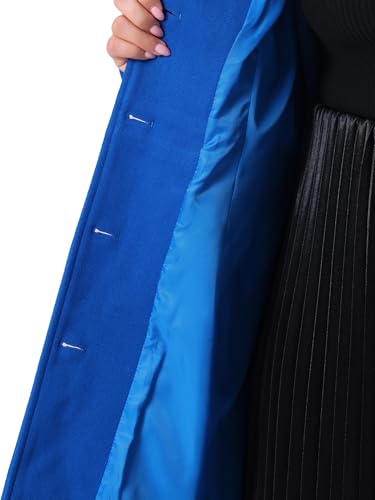 Plus Size Coat for Women Peter Pan Collar Single Breasted Winter Long Coats