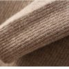Women's Fall/Winter Wool Midi-Length Half-Turtleneck Knitted Warm Hip-Wrap Skirt