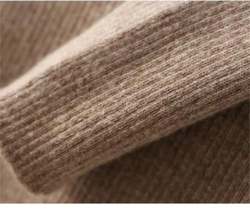 Women's Fall/Winter Wool Midi-Length Half-Turtleneck Knitted Warm Hip-Wrap Skirt