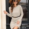 Dresses for Women 2025 Casual Long Sleeve Cozy Tshirt Dress Fashion Fall Outfits