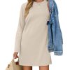 Dresses for Women 2025 Casual Long Sleeve Cozy Tshirt Dress Fashion Fall Outfits