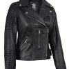 Premium Asymmetrical Women Leather Jackets - Real Lambskin Stylish Leather Jacket Womens For All Seasons