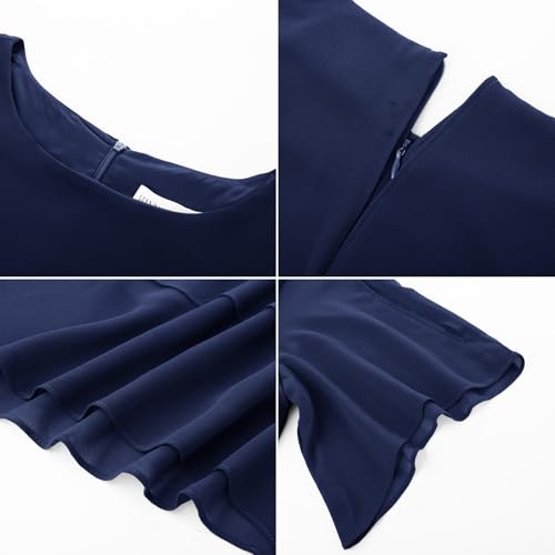 2025 Plus Size Mother of The Bride Pant Suits 2 Piece Chiffon Sets Ruffle Asymmetric Layers Wedding Guest Outfit