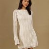 Women's 2025 Spring Fall Dress Long Sleeve Elegant Mini Dress, Autumn Winter A-Line Dress