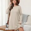 Dresses for Women 2025 Casual Long Sleeve Cozy Tshirt Dress Fashion Fall Outfits