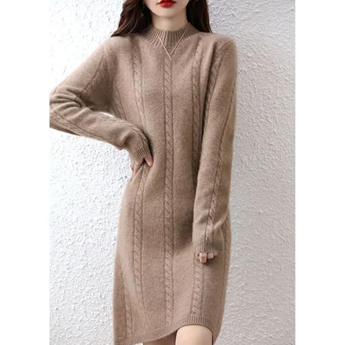 Cashmere Womens Sweater Knitted Dresses Merino Wool Ladies Warm Elegant Dress Female Pullovers Casual Skirts
