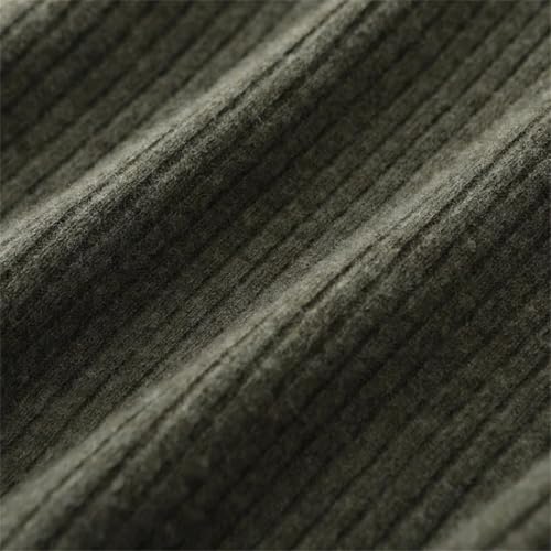 Women's Wool Dress Drawstring Style Pullover Fall Winter Cozy Slim Flare Cashmere Sweater A-Line Skirt