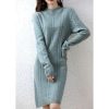 Cashmere Womens Sweater Knitted Dresses Merino Wool Ladies Warm Elegant Dress Female Pullovers Casual Skirts