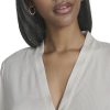 Womens Long Sleeve V-Neck Loose Fit Top
