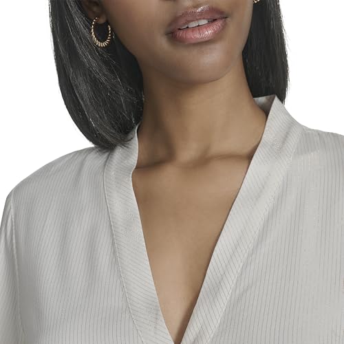 Womens Long Sleeve V-Neck Loose Fit Top