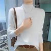 Women’s 100% Cashmere Sweater Half High Collar Pullover Fall Winter Casual Loose Knit Jumper