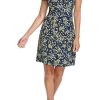 Women's Sleeveless Ruffle Neck Jersey Dress