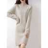 Cashmere Womens Sweater Knitted Dresses Merino Wool Ladies Warm Elegant Dress Female Pullovers Casual Skirts