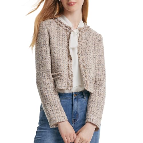 2025 Womens Casual Blazers Long Sleeve Work Office Open Front Suit Jacket Business Blazer