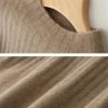Women's Wool Half High Neck Seven Needle Double Strand Thickened Knitted Long Loose Fit Dress