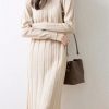 Women's Fall/Winter Wool Knitted Cheongsam Long-Sleeved Dress Elegant and Effortless