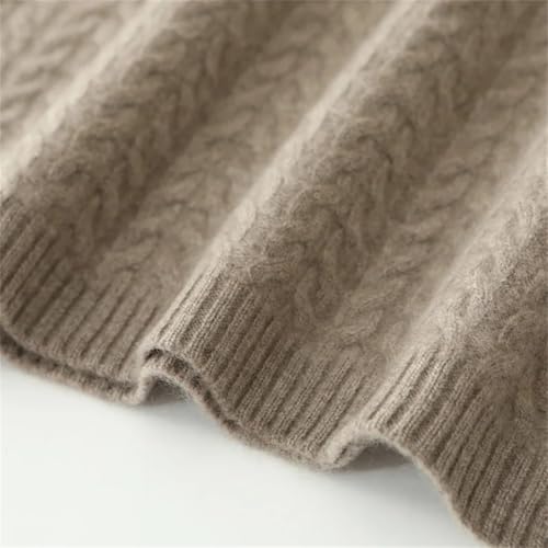 Women's Wool Dress Twist Flower Pullover Loose Cashmere Sweater Fashion Fall Winter Long Sleeve Skirts