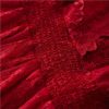 Women Long Solid Party Dress V-Neck Long Sleeve Mesh Dress Embroidery Elastic-Waist Dresses