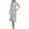 Women's Sleeveless Collared Button Front Midi Shirtdress