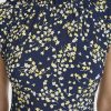 Women's Sleeveless Ruffle Neck Jersey Dress