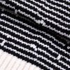 Fall and Winter Women's Loose Striped Fringe Trimmed Knit Sweater