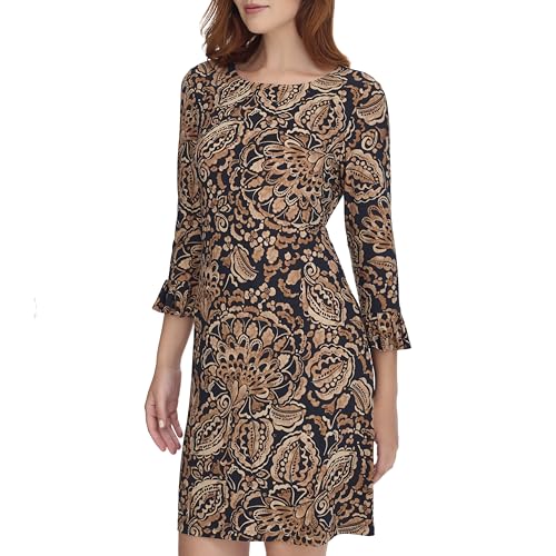 Womens Casual Jersey Knit Midi Dress