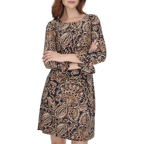 Womens Casual Jersey Knit Midi Dress