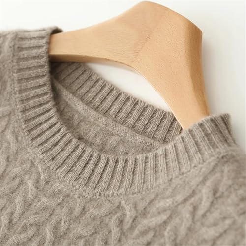 Women's Wool Dress Twist Flower Pullover Loose Cashmere Sweater Fashion Fall Winter Long Sleeve Skirts