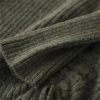 Women's Wool Dress Drawstring Style Pullover Fall Winter Cozy Slim Flare Cashmere Sweater A-Line Skirt