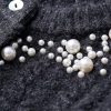 Street Fall and Winter Women's Fit Long Sleeve Beaded Knit Jacket