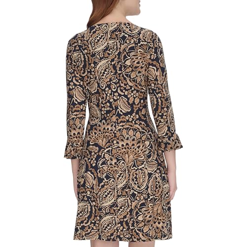Womens Casual Jersey Knit Midi Dress