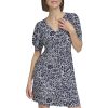 Women's Puff Sleeve Beach Blossom Dress