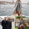3 Pack Women's Long Sleeve Sweater Tunic Dresses - Loose Fitting Knit Crew Neck for Casual Fall Winter