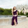 Womens Long Cowl Neckline Mother of The Bride Dress, Formal Event Gown (Petite and Regular Sizes)