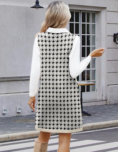 Women's Sweater Vest Dresses for Women 2025 V Neck Sleeveless Knit Pullover Sweater with Pockets Fall Winter Outfits