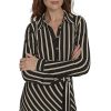 Women's Long Sleeve Collared Self Tie Midi Shirtdress