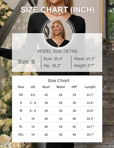Womens Long Sleeve Sweater Dress Sexy V Neck Bodycon Mini Fall Dresses Trendy Ribbed Ladies Winter Sweater