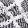 Fall and Winter Women's Loose Striped Fringe Trimmed Knit Sweater
